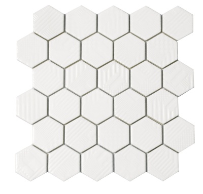 Мозаика керамическая Kotto Ceramica HEXAGON HST 6024 White 295х295х9