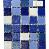Мозаика стеклянная V-MOS A004 Ultra Blue Mozaico de Lux