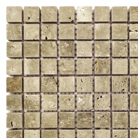 Мозаїка з травертину Полірована МКР-4П (15x15) Travertine Classic