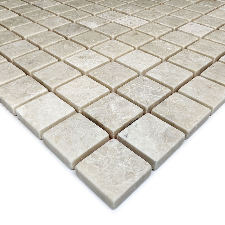 Мозаика из мрамора Матовая МКР-2СВ (23x23) Victoria Beige MB