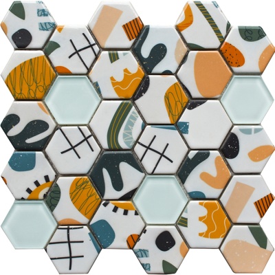 Мозаика керамическая Kotto Ceramica HEXAGON H 69002 С2 295х295х9