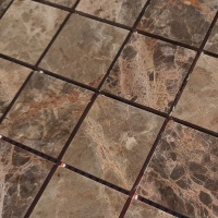 Мозаика из мрамора Матовая МКР-3СН (47x47) Emperador Mix
