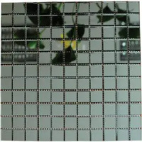 Мозаика зеркальная DecorStoneHub Zs-1inch-G графитовая 304х304 мм дюймовая для потолка спальни