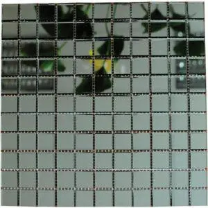 Мозаика зеркальная DecorStoneHub Zs-1inch-G графитовая 304х304 мм дюймовая для потолка спальни