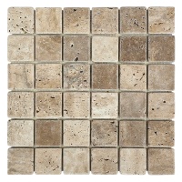 Мозаика из травертина Матовая МКР-3СВ (47x47) Travertine Classic