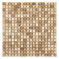 Мозаика из травертина Матовая МКР-4СВ (15x15) Travertine Classic