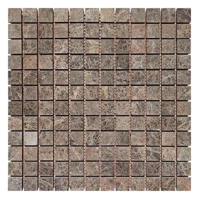 Мозаїка з мармуру Матова МКР-2СН (23x23) Emperador Mix
