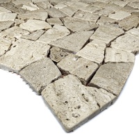 Мозаика из травертина Матовая МКР-ХСВ (хаотичная) Travertine Classic