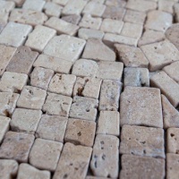 Мозаика из травертина Матовая МКР-ХСВ (хаотичная) 23x15мм Travertine Classic