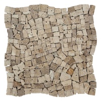Мозаика из травертина Матовая МКР-ХСВ (хаотичная) 23x15мм Travertine Classic