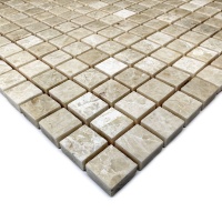 Мозаика из мрамора Полированная МКР-4П (15x15) Victoria Beige MB