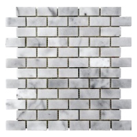 Мозаика из мрамора Полированная МКР-11П (47x23) White Mix