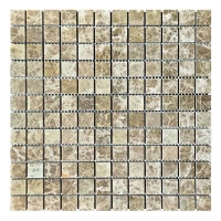 Мозаїка з мармуру Полірована МКР-2П (23x23) Emperador Light D