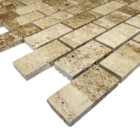 Мозаїка з травертину Полірована МКР-11П (47x23) Travertine Classic