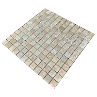 Мозаїка з мармуру Матова МКР-2СВ (23x23) Emperador Light D