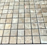 Мозаїка з мармуру Матова МКР-2СВ (23x23) Emperador Light D