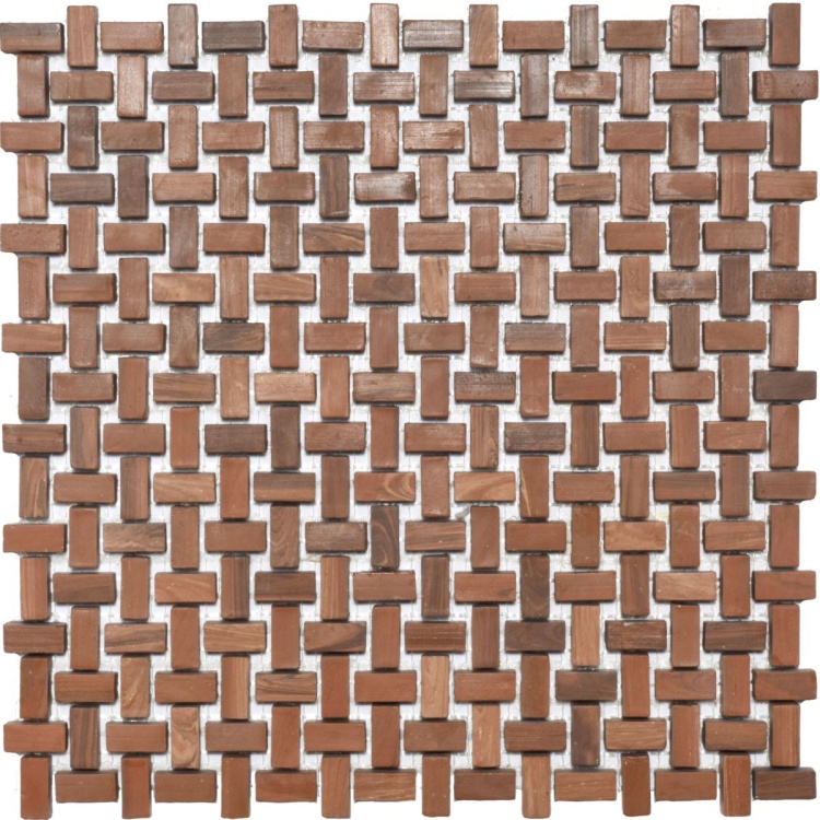 Мозаїка з керамограніту Kotto Ceramica MI7 10200416C Noce 300 x 300 х 10 (прямокутник 10 x 20)