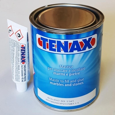 Густий поліестеровий клей-шпаклівка Solido 1141 УЛЬТРА Білий (1л) TENAX