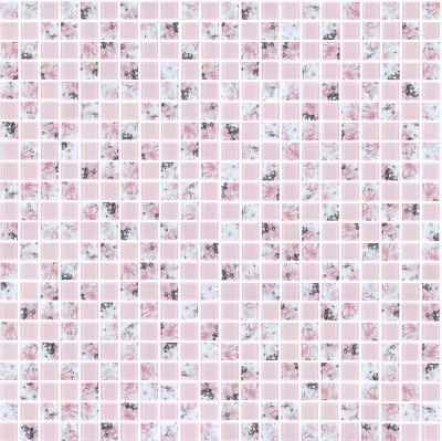 Мозаїка скляна Kotto Ceramica GMP 0825008 С2 print 8/pink w 300 x 300 х 8 ( 25 х 25 )