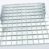 Мозаика зеркальная DecorStoneHub Zs-2x2-Z серебристая 274х274 мм для коттеджа частного дома и бара