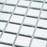 Мозаика зеркальная DecorStoneHub Zs-2x2-Z серебристая 274х274 мм для коттеджа частного дома и бара