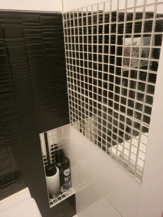 Мозаика зеркальная DecorStoneHub Zs-2x2-Z серебристая 274х274 мм для коттеджа частного дома и бара