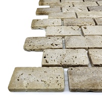 Мозаика из травертина Матовая МКР-11СВ (47x23) Travertine Classic