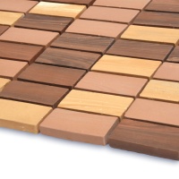Мозаика из керамогранита Kotto Ceramica MI7 CS 301  Dorato\Focato\Noce ( прямоугольник  2.3 x 4.6 ) 300 x 300