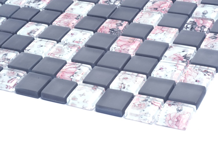 Мозаїка скляна Kotto Ceramica GMP 0825009 С2 print 8/grey w mat 300 x 300 х 8 ( 25 х 25 )