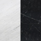 Портал для камина Bravo Клайпеда Polaris + Nero Marquina мрамор белый/черный прямой