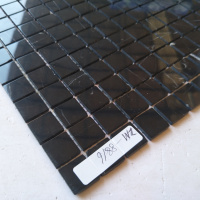 Мозаїка з мармуру D-CORE ZM-8816M Nero Marquina 20x20x4 (305x305) мм глянцева на сітці Мозаїка з мармуру D-CORE ZM-8816M Nero Marquina 20x20x4 (305x305) мм глянцева на сітці