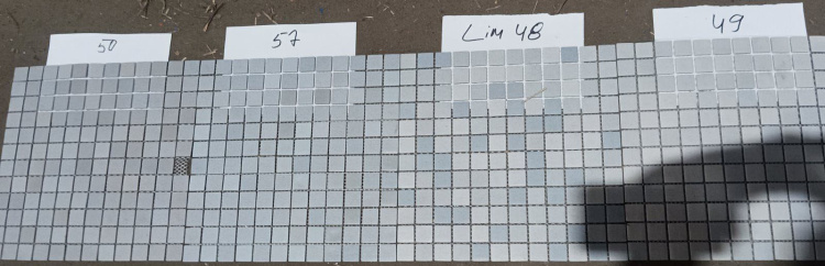 Мозаїка скляна АкваМо Limited Edition 57 на сітці