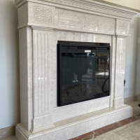 Портал для каміна Bravo Александрія Botticino мармур бежевий прямий