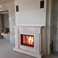 Портал для каміна Bravo Александрія Botticino мармур бежевий прямий