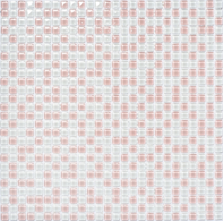 Мозаїка керамічна Kotto Ceramica GM 410001 C2 White/Pink w 300 х 300 х 4 ( 10 х 10 )