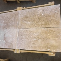 Плитка з травертину Light Filled and Honed 1,2 х30, 5х61 см, бежева матова заповнена шліфована Standart 2-nd ch.