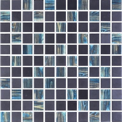 Мозаика стеклянная Kotto Ceramica GMP 0825041 С2 print 40/black mat   300 x 300 х 8   ( 25 х 25 )