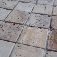 Мозаика из травертина Матовая МКР-3СВА (47x47) Travertine Classic