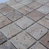 Мозаика из травертина Матовая МКР-3СВА (47x47) Travertine Classic