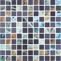 Мозаїка скляна Kotto Ceramica GMP 0825045 С2 print 42/black mat 300 x 300 х 8 ( 25 х 25 )