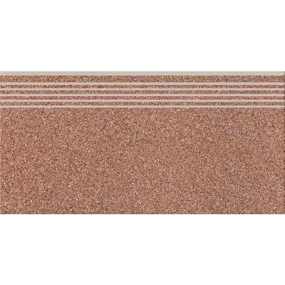 Ступенька из керамогранита Milton Brown Steptread коричневая 8x598x298 мм