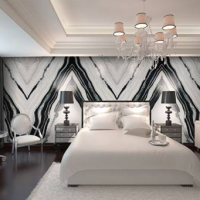 Panda White, Мраморный слэб (сляб) 18мм
