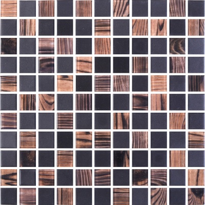 Мозаика стеклянная Kotto Ceramica GMP 0825050 С2 print 46/black mat   300 x 300 х 8   ( 25 х 25 )