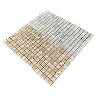 Мозаика из мрамора Матовая МКР-4СН (15x15) Emperador Light D