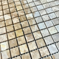 Мозаика из мрамора Матовая МКР-4СН (15x15) Emperador Light D