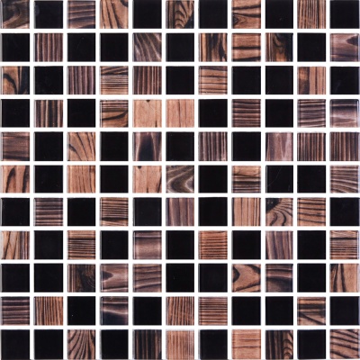 Мозаика стеклянная Kotto Ceramica GMP 0825051 С2 print 46/black   300 x 300 х 8   ( 25 х 25 )