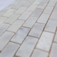 Мозаика из мрамора Полированная МКР-11П (47x23) White BI