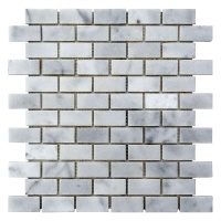 Мозаика из мрамора Полированная МКР-11П (47x23) White BI