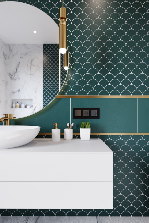 Мозаїка керамічна Kotto Ceramica SCALES SC 6017 Aquamarine 240 x 240 x 9 (0,037 m.2)
