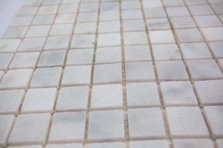 Мозаика из мрамора Полированная МКР-2П (23x23) White BI